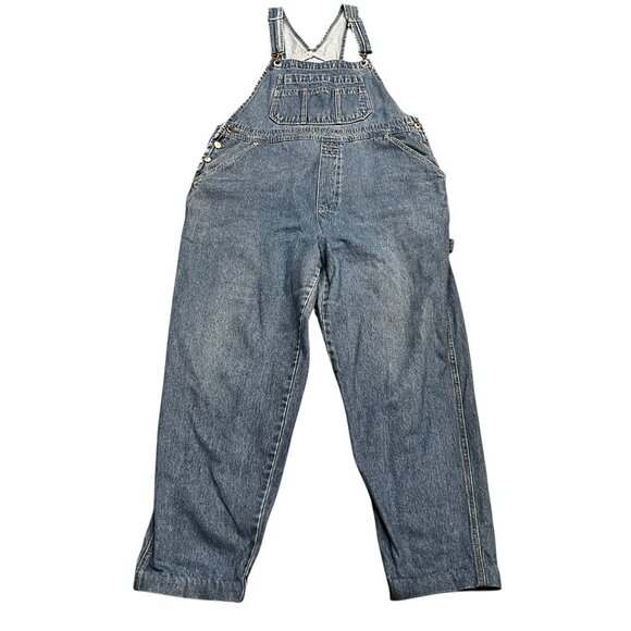 London London Denim Overalls, Med Wash, 18 - Picture 1 of 10